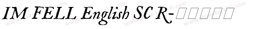IM FELL English SC R字体转换